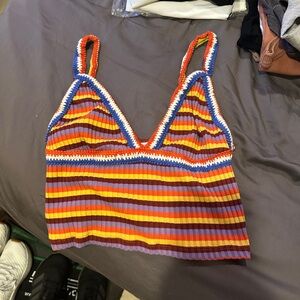 ZARA CROPPED STRIPED TANK